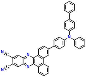 DCN-PhTPA 3-(4-([1,1'-biphenyl]-4-yl(phenyl)amino)phenyl)dibenzo[a,c]phenazine-11,12-dicarbonitrile