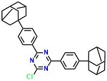 2,4-bis(4-(adamantane-1-yl)phenyl)-6- chloro-1,3,5-triazine
