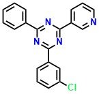 2-(3-chlorophenyl)-4-phenyl-6(-3- pyridyl)-1,3,5-triazine