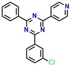 2-(3-chlorophenyl)-4-phenyl-6-(4- pyridyl)-1,3,5-triazine