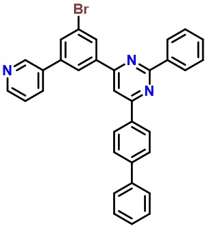 Pyrimidine, 4-[1,1'-biphenyl]-4-yl-6-[3-bromo-5-(3-pyridinyl)phenyl]-2-phenyl-