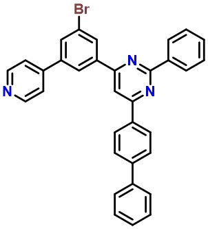 Pyrimidine, 4-[1,1'-biphenyl]-4-yl-6-[3-bromo-5-(4-pyridinyl)phenyl]-2-phenyl-