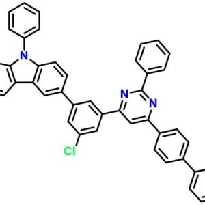 3-(3-(6-(biphenyl-4-yl)-2-phenylpyrimidin-4-yl)-5-chlorophenyl)-9-phenyl-9H-carbazole