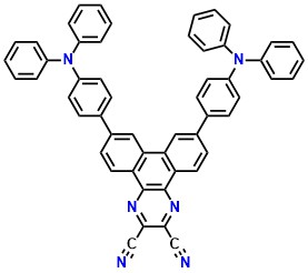 TPA-DCPP 7,10-bis(4-(diphenylamino)phenyl)dibenzo[f,h]quinoxaline-2,3-dicarbonitrile