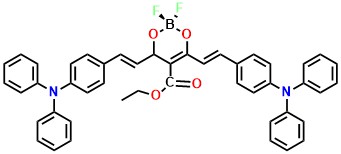 1 Ethyl 4,6-bis((E)-4-(d?iphenylamino)styryl)-2,2-difluoro-4H-1,3,2l4-dioxaborinine-5-carboxylate