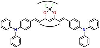 2 4,4'-((1E,1'E)-(2,2-difluoro-5-methyl-4H-1,3,2l4-dioxaborinine-4,6-diyl)bis(ethene-2,1-diyl))bis(N,N-diphenylaniline)