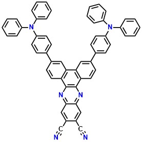 DPA-Ph-DBPzDCN 3,6-bis(4-(diphenylamino)phenyl)dibenzo[a,c]phenazine-11,12-dicarbonitrile