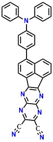 TPAAZ 3-(4-(diphenylamino)phenyl)acenaphtho[1,2-b]pyrazino[2,3-e]pyrazine-9,10-dicarbonitrile