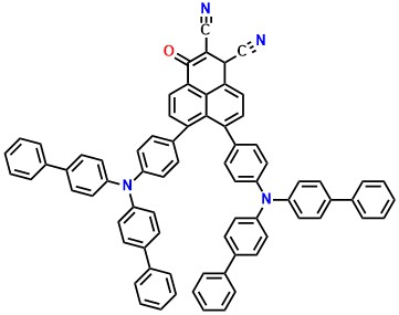 OPDC-DBBPA 6,7-bis(4-(di([1,1'-biphenyl]-4-yl)amino)phenyl)-3-oxo-1H-3l5-phenalene-1,2-dicarbonitrile