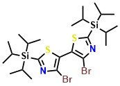 4,4'-Dibromo-2,2'-bis(triisopropylsilyl)-5,5'-bithiazole