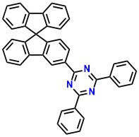 SF3-TRZ, 2-(9,9'-spirobi[fluoren]-3-yl)-4,6-diphenyl-1,3,5-triazine