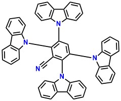 4CzBN 2,3,5,6-tetra(9H-carbazol-9-yl)benzonitrile