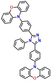2PXZ-TAZ 10,10'-((4-Phenyl-4H-1,2,4-triazole-3,5-diyl)bis(4,1-phenylene))bis(10H-phenoxazine)