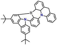 BNCzPTZ 10,13-di-tert-butyl-5a1,8a-dihydro-5H-15b,18b-diaza-8b-borabenzo[j]fluoreno[1,9-ab]perylene