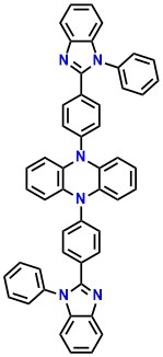 DHPZ-2BI 5,10-Bis(4-(1-phenyl-1H-benzo[d]imidazol-2-yl)phenyl)-5,10-dihydrophenazine