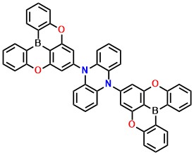 PzDBA 5,10-di(5,9-dioxa-13b-boranaphtho[3,2,1-de]anthracen-7-yl)-5,10-dihydrophenazine