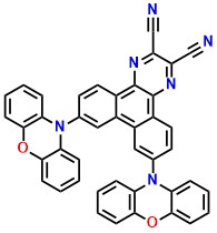 PXZ-DCPP 7,10-Di(10H-phenoxazin-10-yl)dibenzo[f,h]quinoxaline-2,3-dicarbonitrile