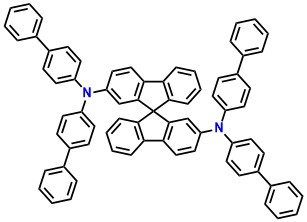 2,2'-Spiro-DBP 2,2'-bis[N,N-bis(biphenyl-4-yl)amino]-9,9-spirobifluorene
