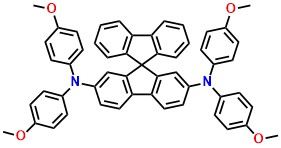 MeO-Spiro-TPD 2,7-bis[N,N-bis(4-methoxy-phenyl)amino]-9,9-spirobifluorene
