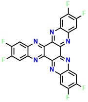 HATNA-F6 2,3,8,9,14,15-hexafluorodiquinoxalino[2,3-a:2',3'-c]phenazine