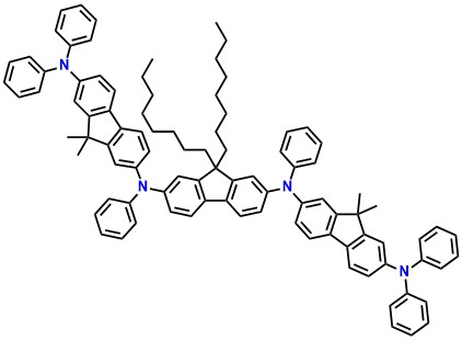 3FTPD-C8 N2,N2'-(9,9-dioctyl-9H-fluorene-2,7-diyl)bis(9,9- dimethyl-N2,N7,N7-triphenyl-9H-fluorene-2,7-diamine)