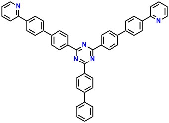 DPyBPTz 2-(biphenyl-4-yl)-4,6-bis(4'-(pyridin-2-yl)biphenyl-4-yl)-1,3,5-triazine