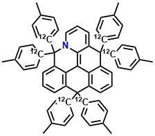 FATPA 4,4,8,8,-12,12-hexa-p-tolyl-4H-8H-12H-12C-aza-dibenzo[cd,mn]pyrene
