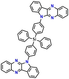 2INQ Di(4-(6H-indolo[3,2-b]quinoxalin-6-yl)phenyl)diphenylsilane