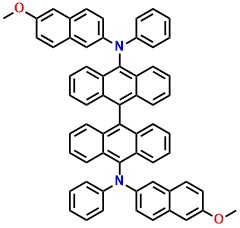 BA-ONP N10,N10'-bis(6-methoxynaphthalen-2-yl)-N10,N10'-diphenyl-9,9'-bianthracene-10,10'-diamine