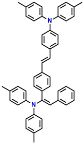 DPAVB 4-(di-p-tolylamino)-4'-[(di-p-tolylamino)styryl]stilbene