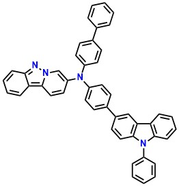 N-([1,1'-biphenyl]-4-yl)-N-(4-(9-phenyl-9H-carbazol-3-yl)phenyl)pyrido[1,2-b]indazol-8-amine
