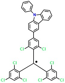 TTM-3PCz 3-(4-(bis(2,4,6-trichlorophenyl)methyl)-3,5-dichlorophenyl)-9-phenyl-9H-carbazole
