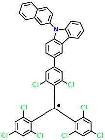 TTM-3NCz 3-(4-(bis(2,4,6-trichlorophenyl)methyl)-3,5-dichlorophenyl)-9-(naphthalen-2-yl)-9H-carbazole