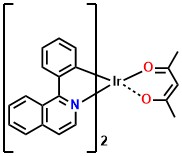 Ir(piq)2(acac) Bis(1-phenylisoquinoline-C2,N)(acetylacetonato)iridium(III)