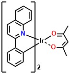 Ir(2-phq)2(acac) Bis(2-phenylquinoline-C2,N)(acetylacetonato)iridium(III)