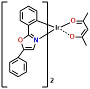 Ir(dpo)2(acac) Bis(2,5-diphenyloxazole-C2,N)(acetylacetonato)iridium(III)