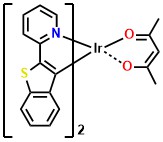Ir(btpy)2(acac) Bis(2-(benzo[b]thiophen-2-yl)pyridine-C3,N)(acetylacetonato)iridium(III)