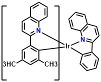 Ir(dmpq)2(2-phq) Bis(2-(3,5-dimethylphenyl)quinoline-C2,N)(2-phenylquinoline)iridium(III)