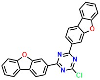 2-Chloro-4,6-bis(dibenzo[b,d]furan-3-yl)-1,3,5-triazine