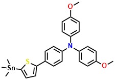 4-Methoxy-N-(4-methoxyphenyl)-N-(4-(5-(trimethylstannyl)thiophen-2-yl)phenyl)aniline