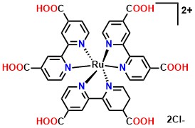 (Ru(dcbpy)₃Cl₂) Tris(4,4’-dicarboxylic acid-2,2’-bipyridyl)ruthenium(II) dichloride