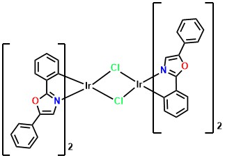 Tetrakis(2,5-diphenyloxazole-C2,N’)(µ-dichloro)diiridium(III)