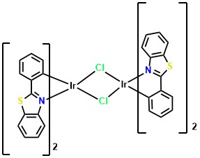 Tetrakis(2-phenylbenzothiazole-C2,N')(µ-dichloro)diiridium(III)