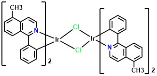 Tetrakis(5-methyl-1-phenylisoquinoline-C2,N')(µ-dichloro) diiridium(III)