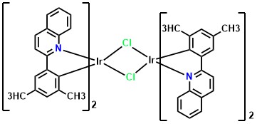 Tetrakis(2-(3,5-Dimethylphenyl)quinoline-C2,N')(µ-dichloro) diiridium(III)
