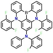 2FPAB N,5,9-tris(2,6-difluorophenyl)-N-phenyl-5,9-dihydro-5,9-diaza-13b-boranaphtho[3,2,1-de]anthracen-7-amine
