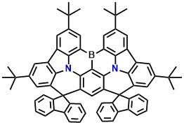 tCzphB-FI, 2',5',11',14'-tetra-tert-butyl-3a2',8a2'-diaza-15b'-boradispiro[fluorene-9,7'-diacenaphtho[1,2,3,4-defg:1',2',3',4',5'-pqrst]pentaphene-9',9''-fluoren]-1',3',3a1'(15c'),3b',4',6',7a',8',8a1'(15b1'),9a',9a1'(12a'),11',12b',12b1'(15a'),14'-pentadecaene
