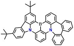 BN-TCzTBA, 6,9-di-tert-butyl-3b,21b-diaza-10b-borabenzo[a]dibenzo[4',5':6',7']cyclohepta[1',2',3':4,5]naphtho[1,2,3-hi]aceanthrylene