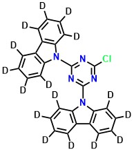 9,9'-(6-Chloro-1,3,5-triazine-2,4 diyl)bis(9H-carbazole 1,2,3,4,5,6,7,8-d8)