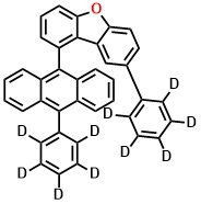 (8-(phenyl-d5)-1-(10-(phenyl d5)anthracen-9 yl)dibenzo[b,d]furan)